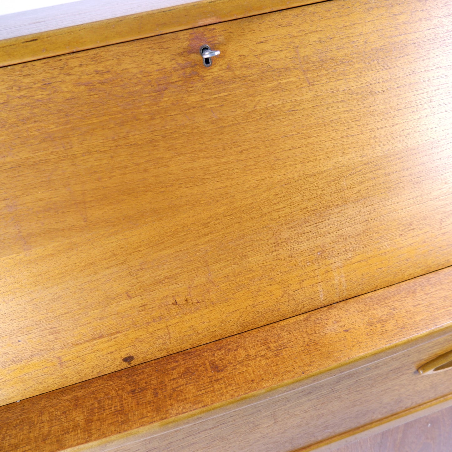 Mid Century Teak Bureau Desk by Jentique - Home Office with Storage