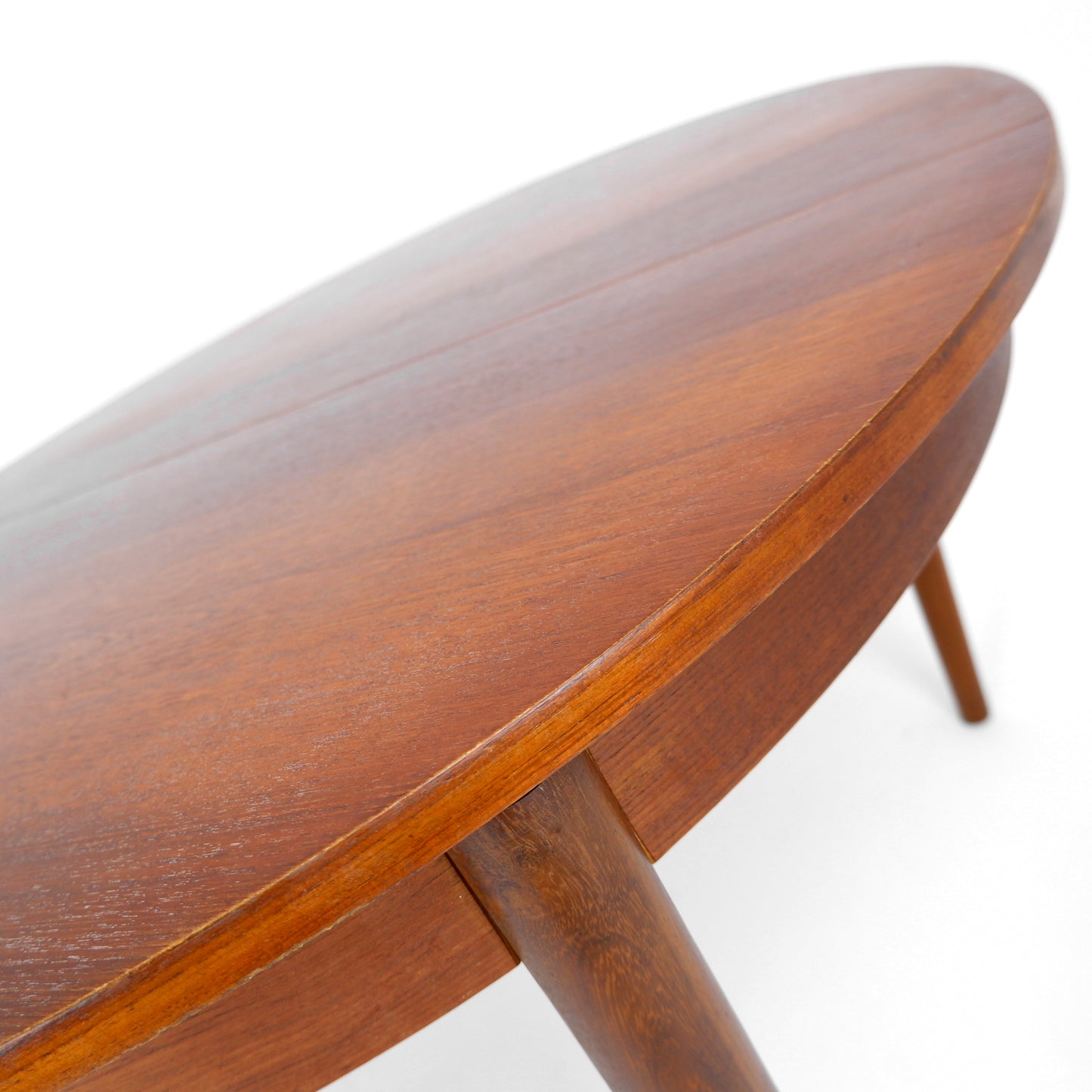 Circular Mid Century Teak Dining Table by Gościcińska Fabryka Mebli (GFM)