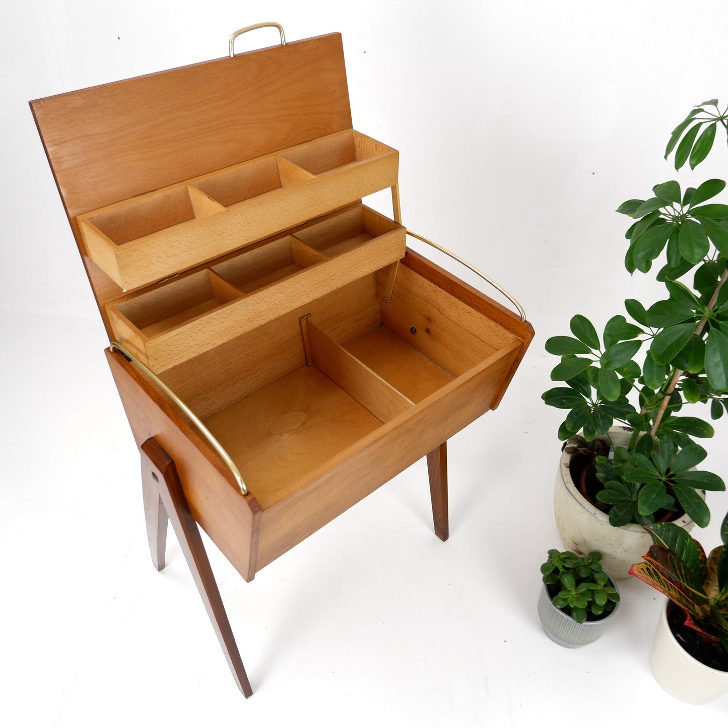 Mid Century Swedish Sewing Box