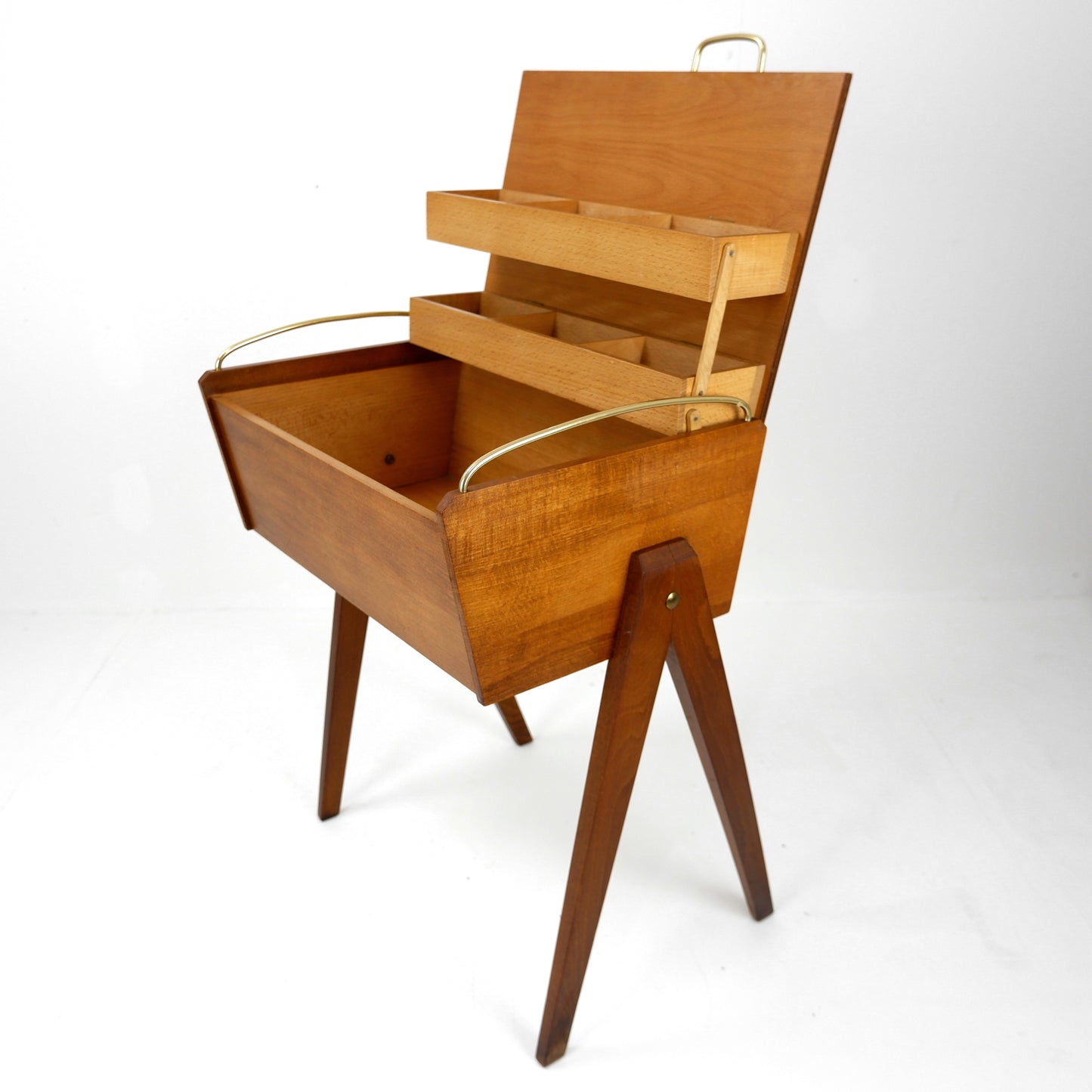 Mid Century Swedish Sewing Box