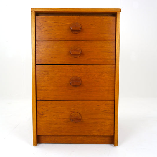Mid Century STAG Bedside Table in Teak by John & Silvia Reid