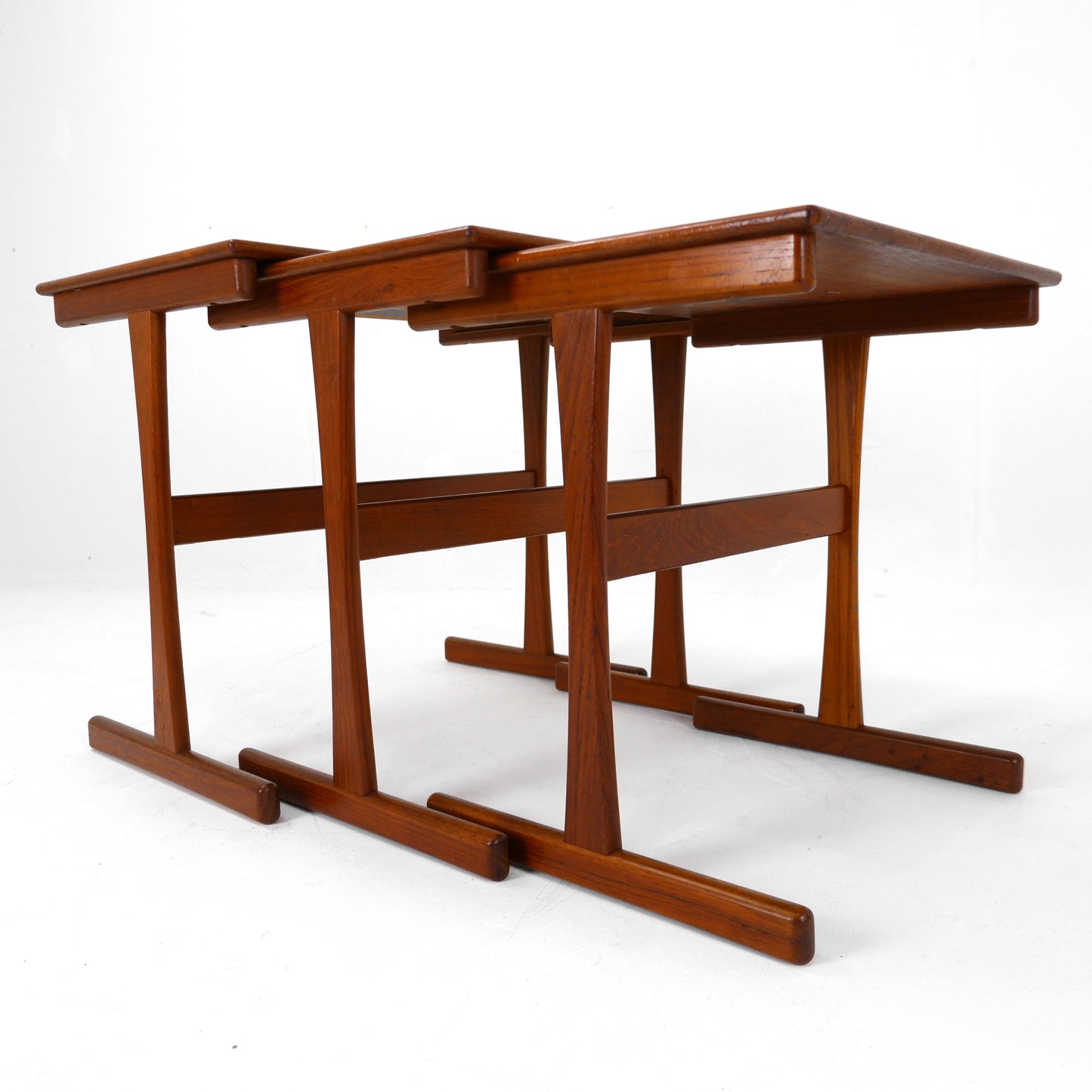 Danish Modern Nest of Tables by Kai Kristiansen in Teak - Mid Century
