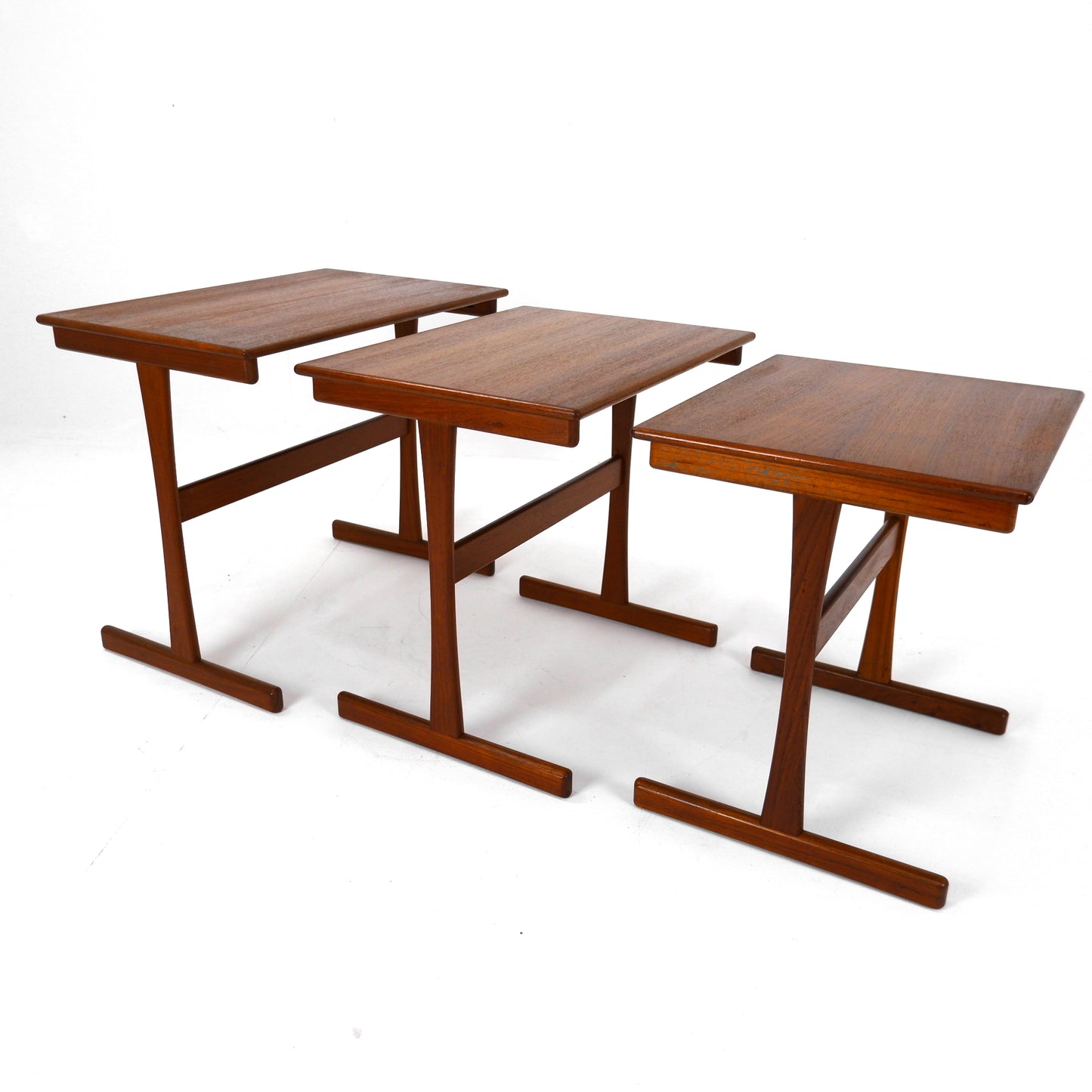 Danish Modern Nest of Tables by Kai Kristiansen in Teak - Mid Century