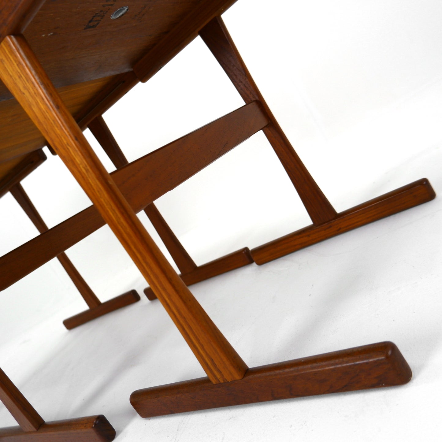 Danish Modern Nest of Tables by Kai Kristiansen in Teak - Mid Century