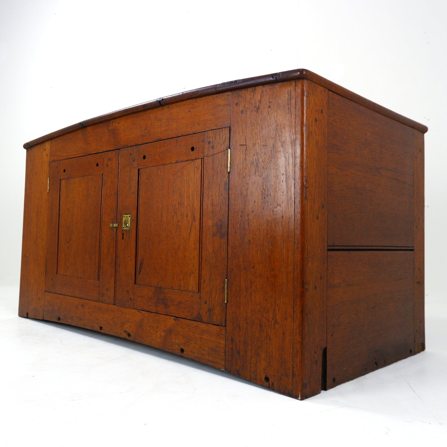 Large Antique Victorian Blanket Box / Window Seat / End of Bed Storage Cupboard- FREE DELIVERY