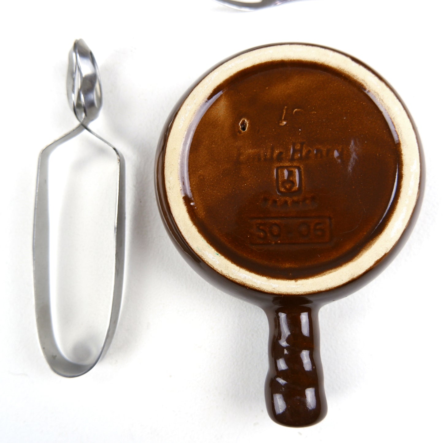 Vintage French EMILE HENRY Escargot Dishes with Snail Forks and Tongs - Mid Century Dining/Kitchen
