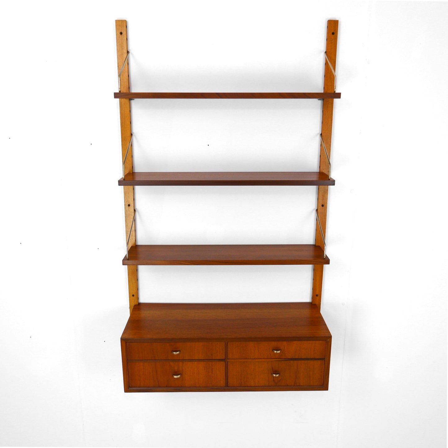 Danish Royal System Teak Shelving Wall Unit by Poul Cadovius - Bookcase - Mid Century