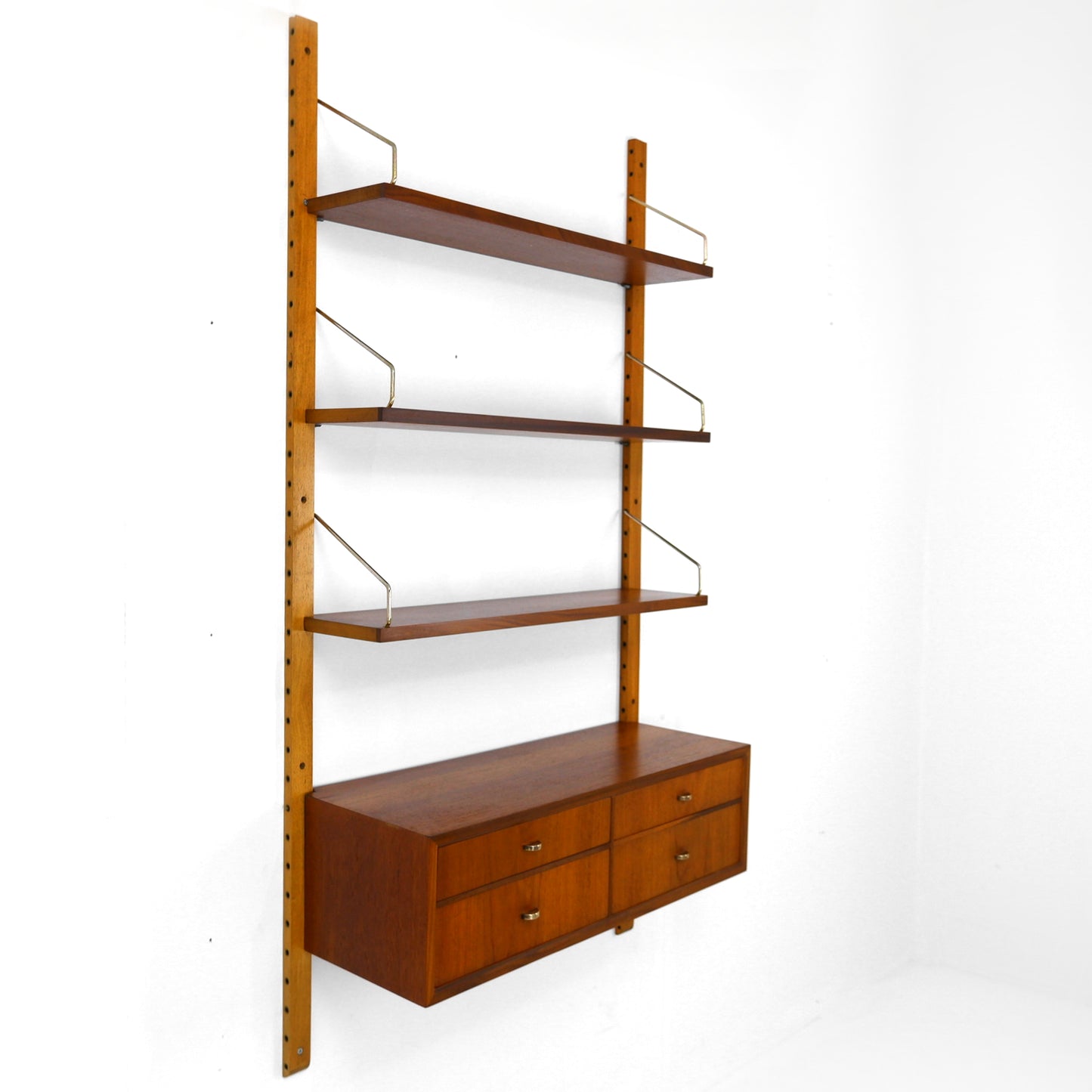 Danish Royal System Teak Shelving Wall Unit by Poul Cadovius - Bookcase - Mid Century