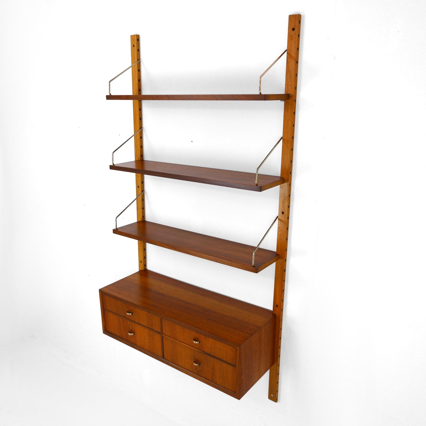 Danish Royal System Teak Shelving Wall Unit by Poul Cadovius - Bookcase - Mid Century