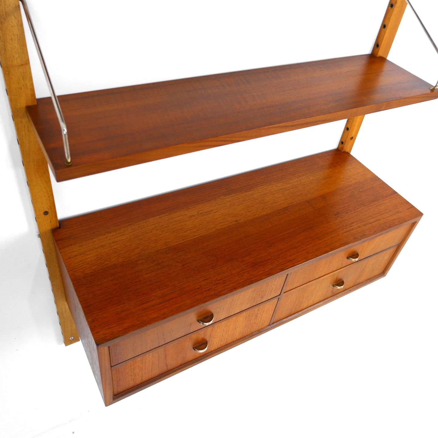 Danish Royal System Teak Shelving Wall Unit by Poul Cadovius - Bookcase - Mid Century