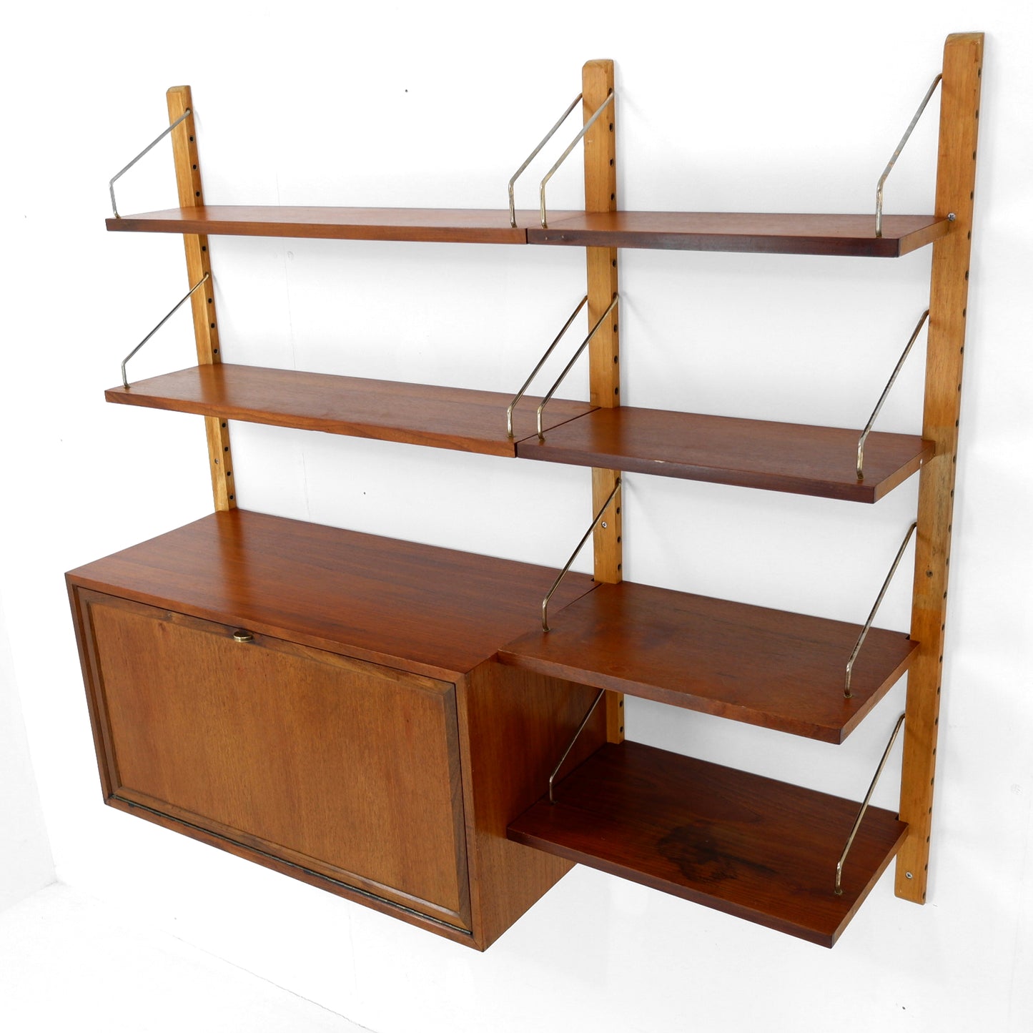 Danish Royal System Drinks Cabinet & Shelving Wall Unit by Poul Cadovius