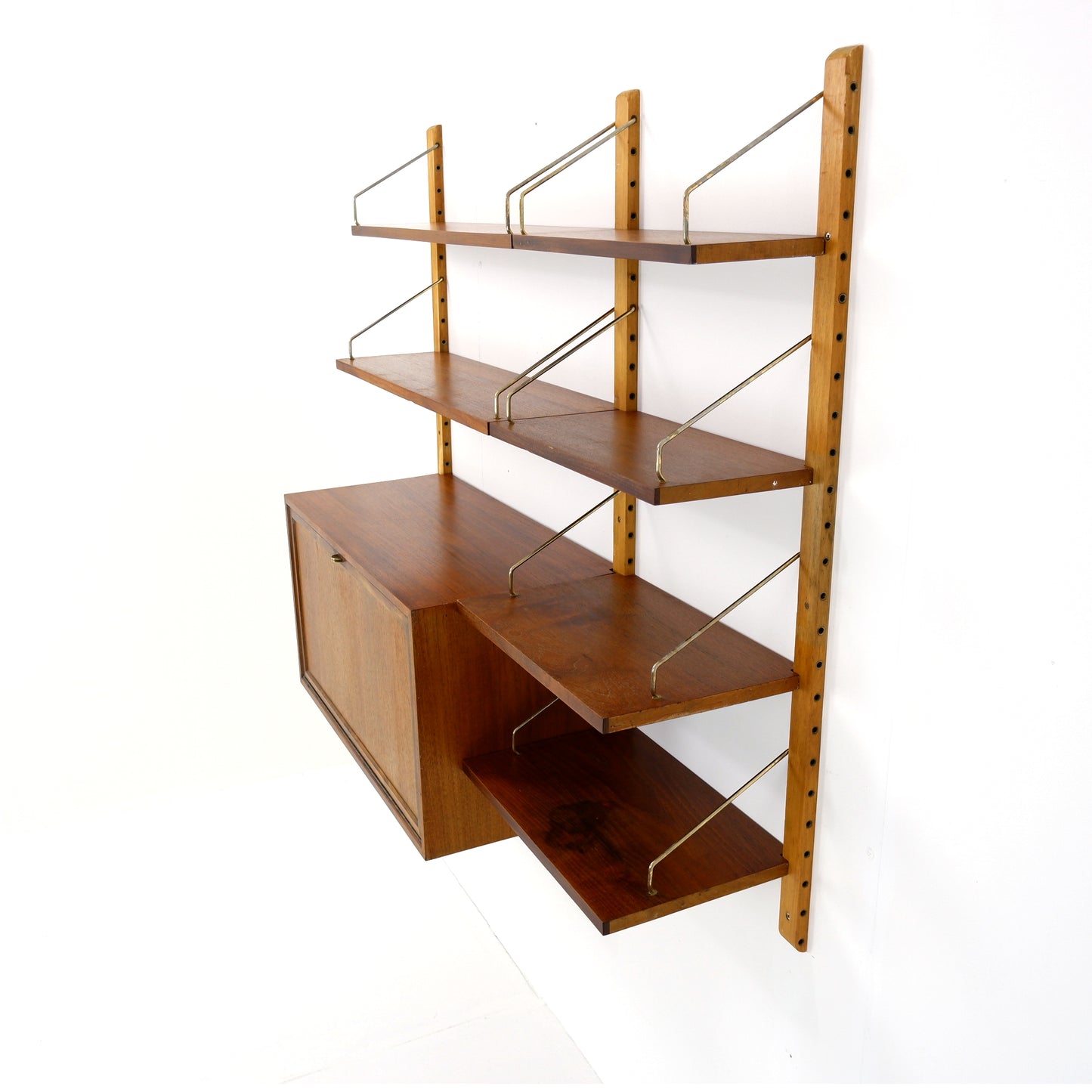 Danish Royal System Drinks Cabinet & Shelving Wall Unit by Poul Cadovius