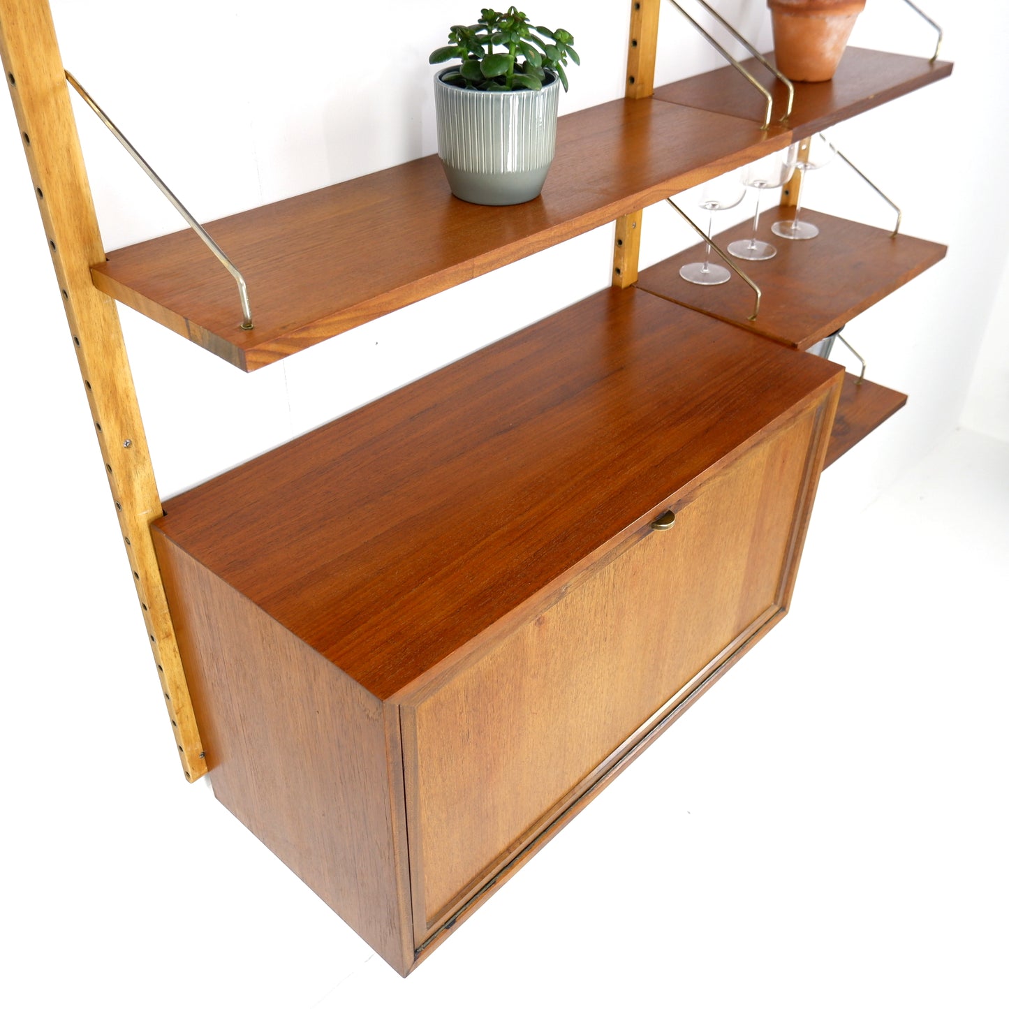 Danish Royal System Drinks Cabinet & Shelving Wall Unit by Poul Cadovius