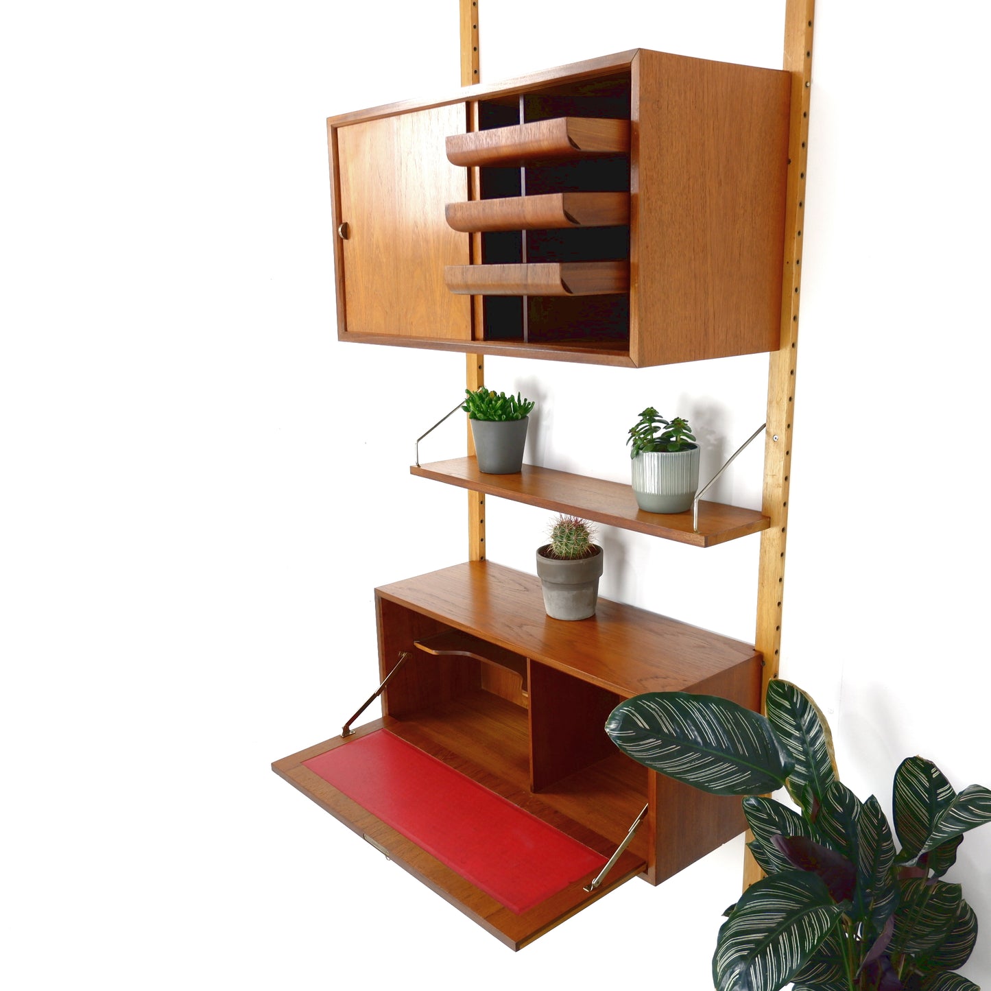 Danish Royal System Desk Wall Unit by Poul Cadovius
