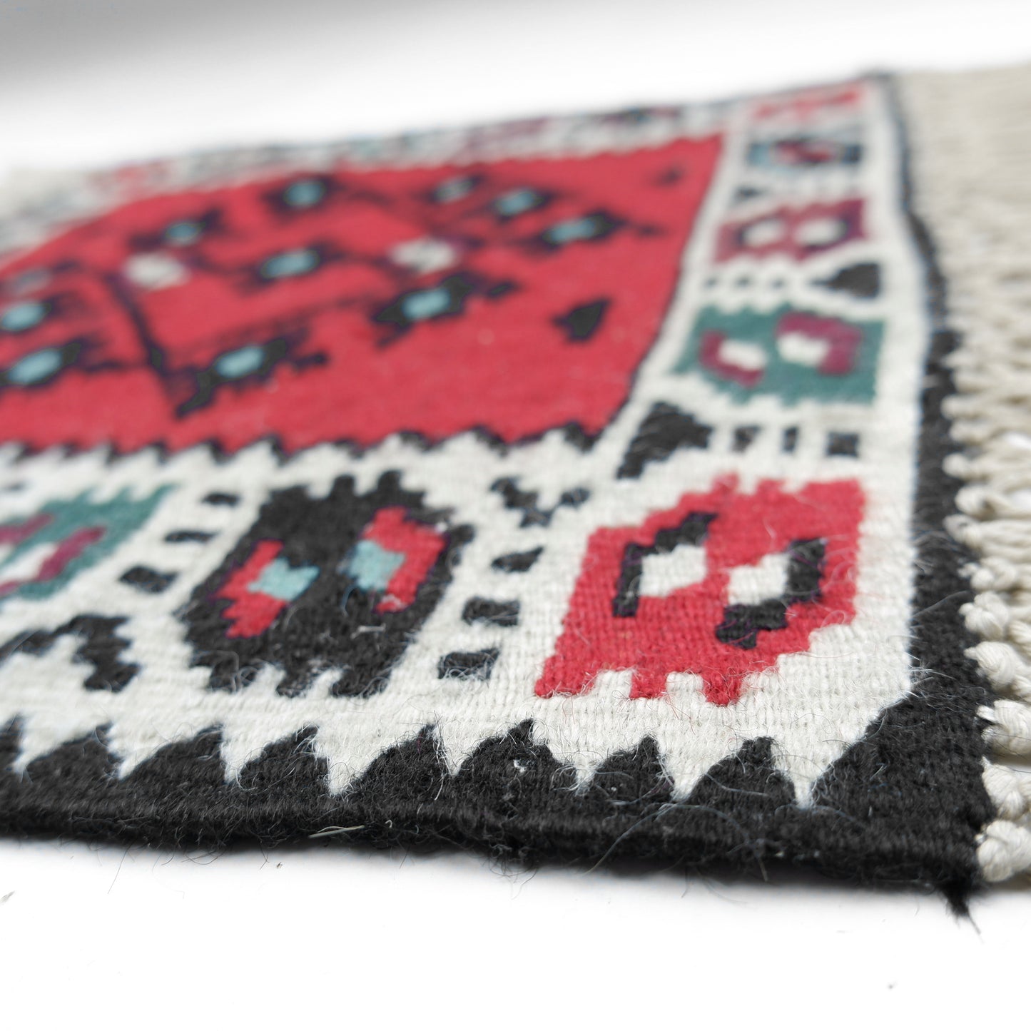 Mid Century Kilim Table Mat / Small Table Rug / Runner / Wall Hanging