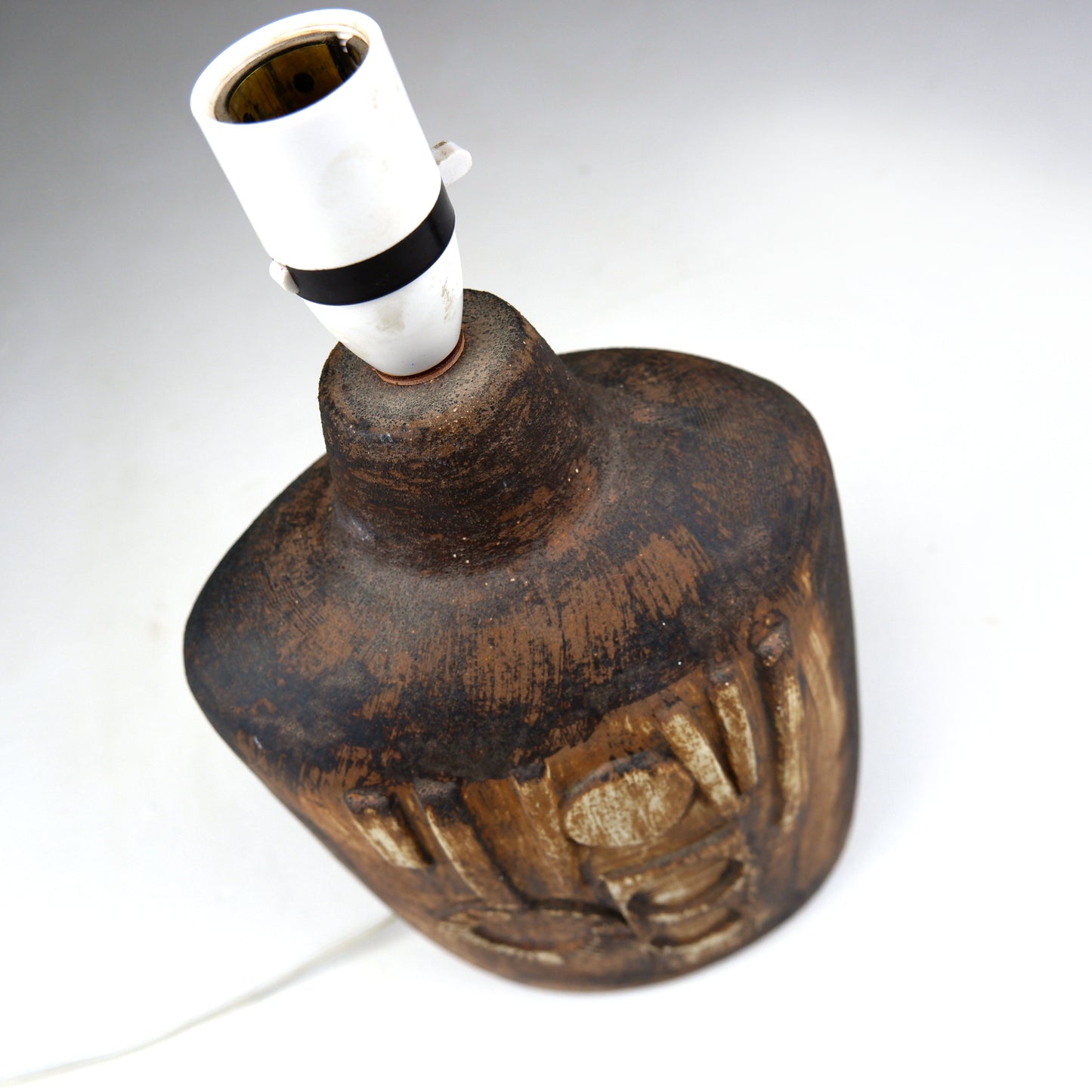 MCM Tremaen Pottery Ceramic Lamp Base "Mayon" - Studio Pottery - Brutalist
