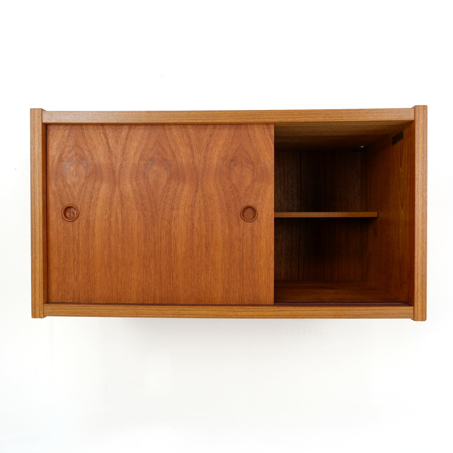 Danish PS System - Floating Teak Wall Unit / Drinks Cabinet - Mid Century