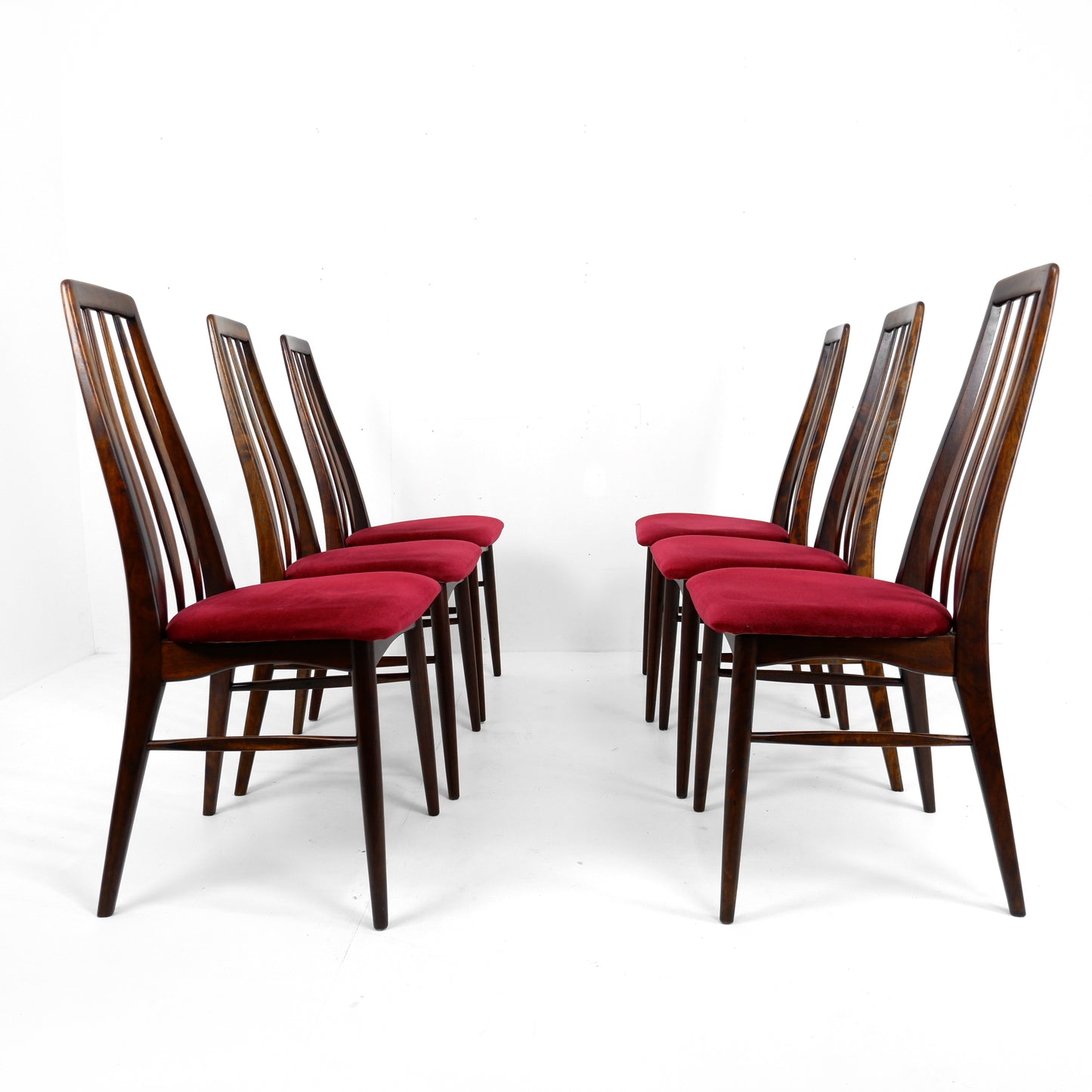 Set 6 Danish Dining Chairs by Niels Koefoed for Koefoeds Hornslet - Model "Eva"