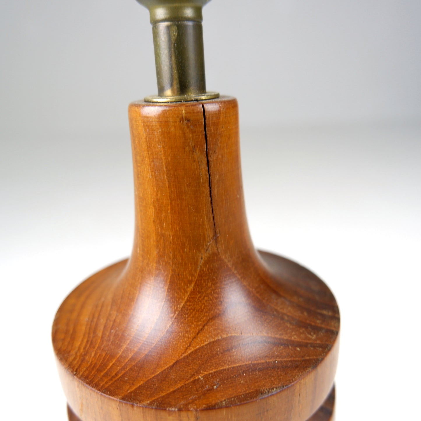 Mid Century Teak Table Lamp Base