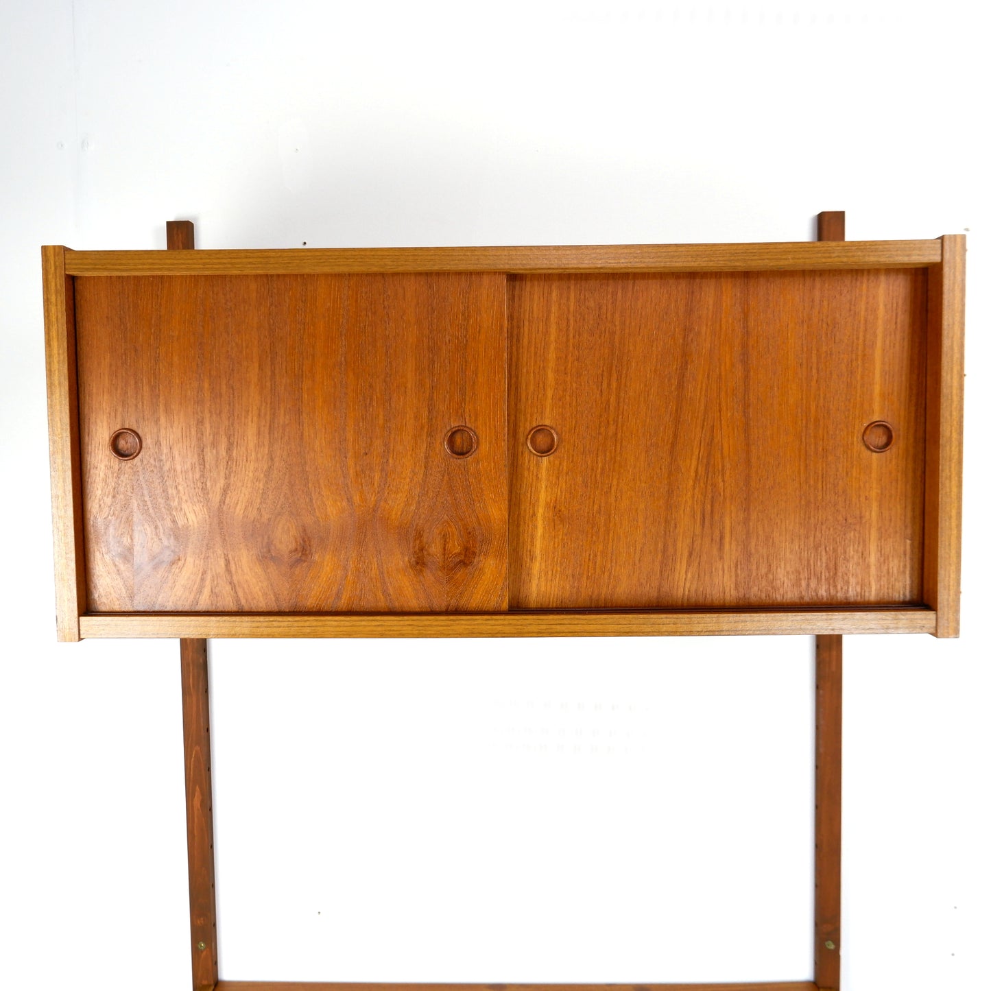 Mid Century Danish PS System Desk with Cabinet in Teak - Modular Ladder Wall Unit Shelving