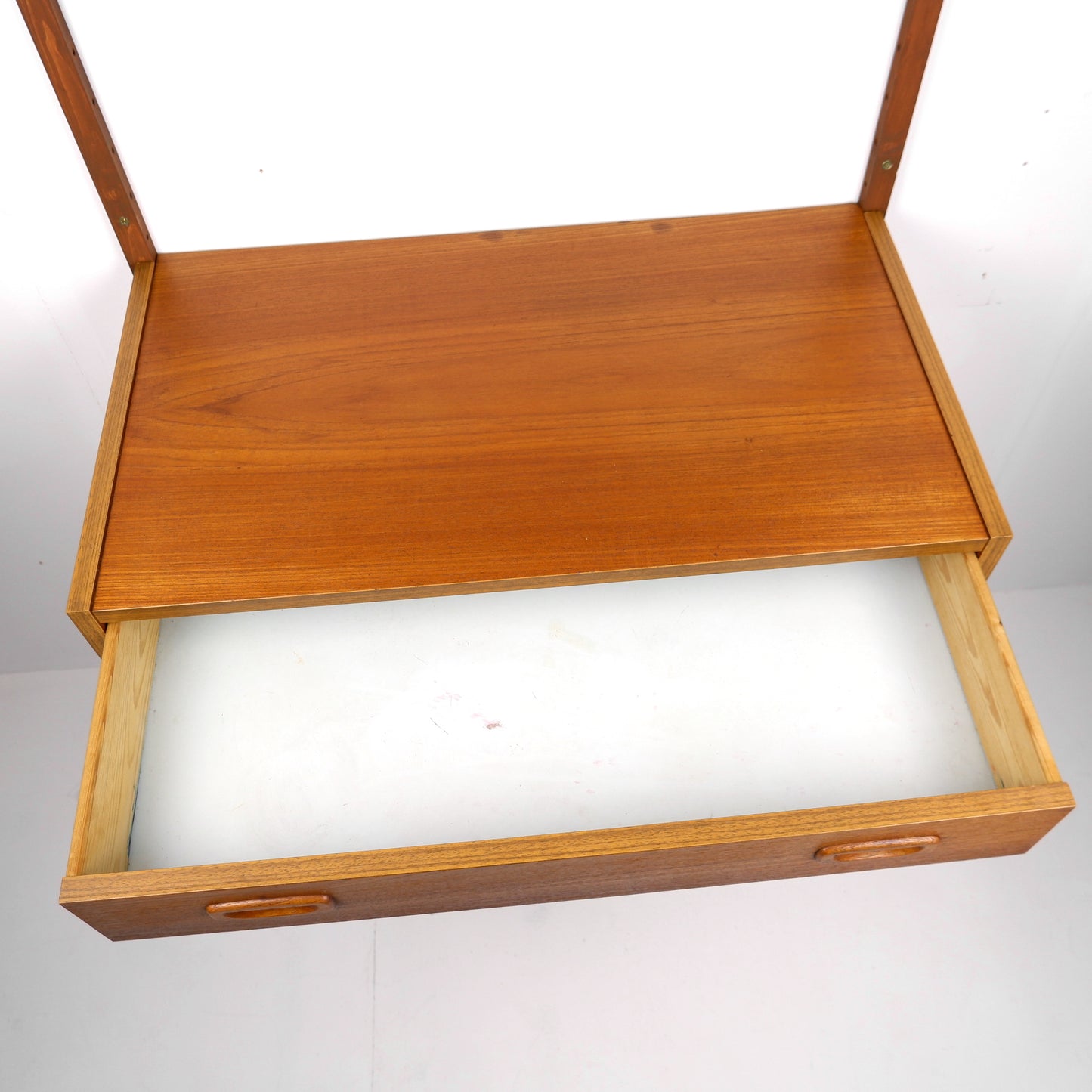 Mid Century Danish PS System Desk with Cabinet in Teak - Modular Ladder Wall Unit Shelving
