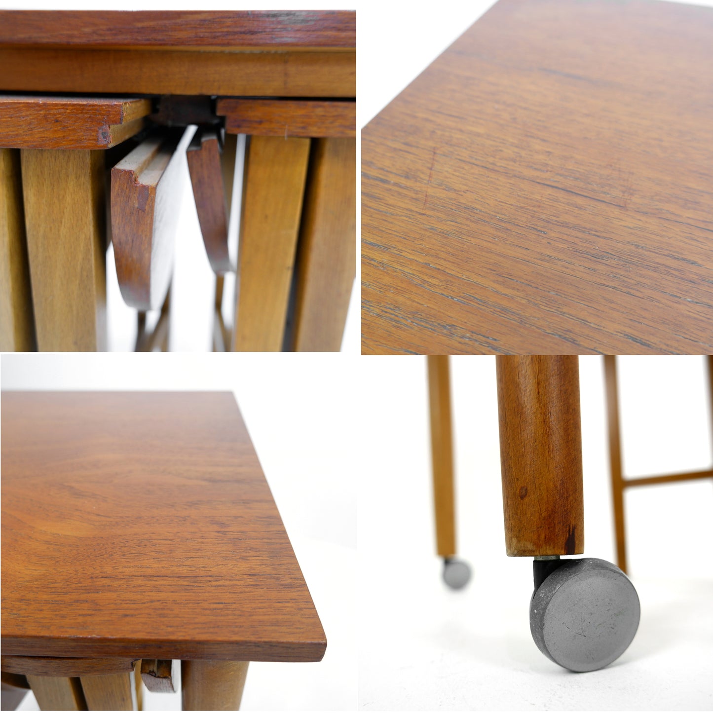 Poul Hundevad Teak Nest of Tables in Teak - Mid Century Modern