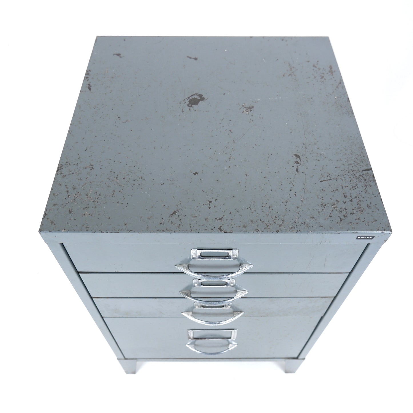 Vintage BISELY Industrial Metal Drawers - Bedside Cabinet/Filing Cabinet