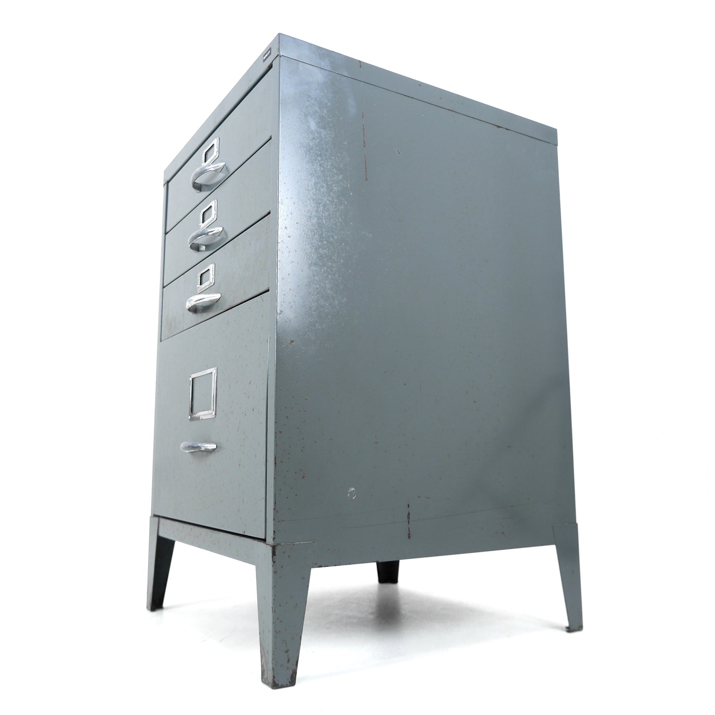 Vintage BISELY Industrial Metal Drawers - Bedside Cabinet/Filing Cabinet