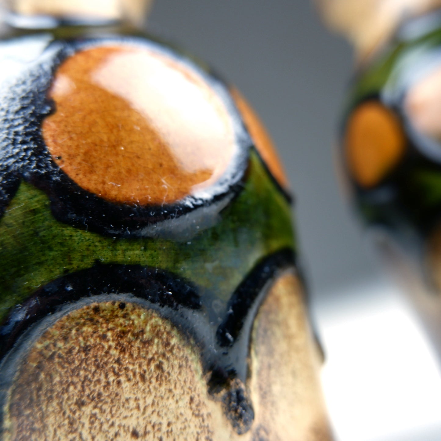 Pair of West German Scheurich Vases (18cm) Model 523-18 - Mid Century Art