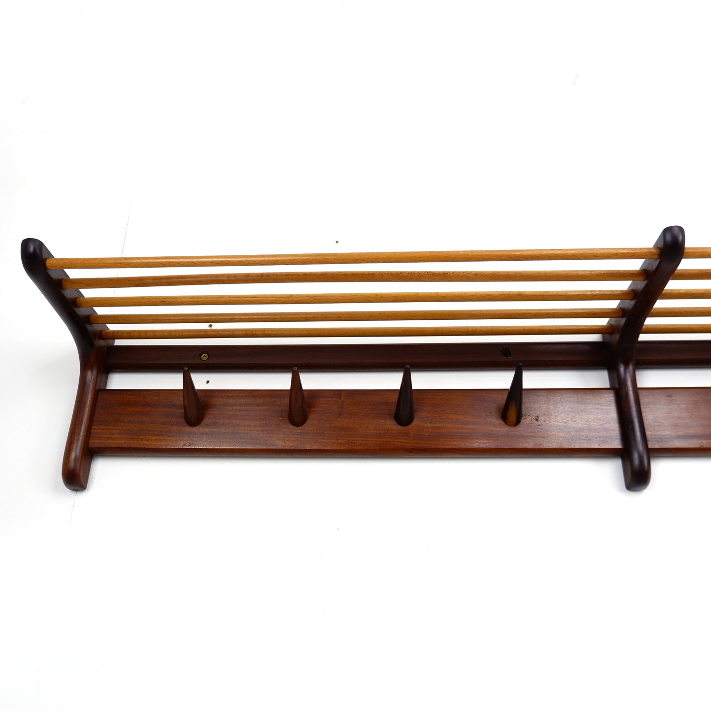 Mid Century Coat Rack by John Herbert for A.Younger Ltd in Teak - Wall Mounted