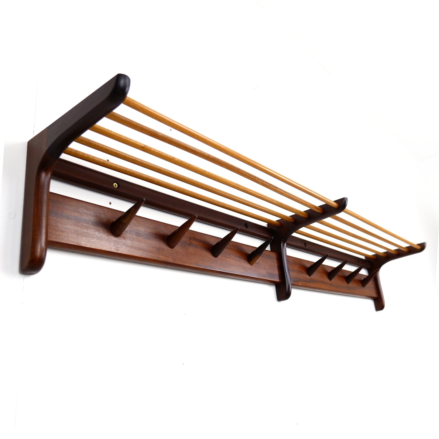 Mid Century Coat Rack by John Herbert for A.Younger Ltd in Teak - Wall Mounted
