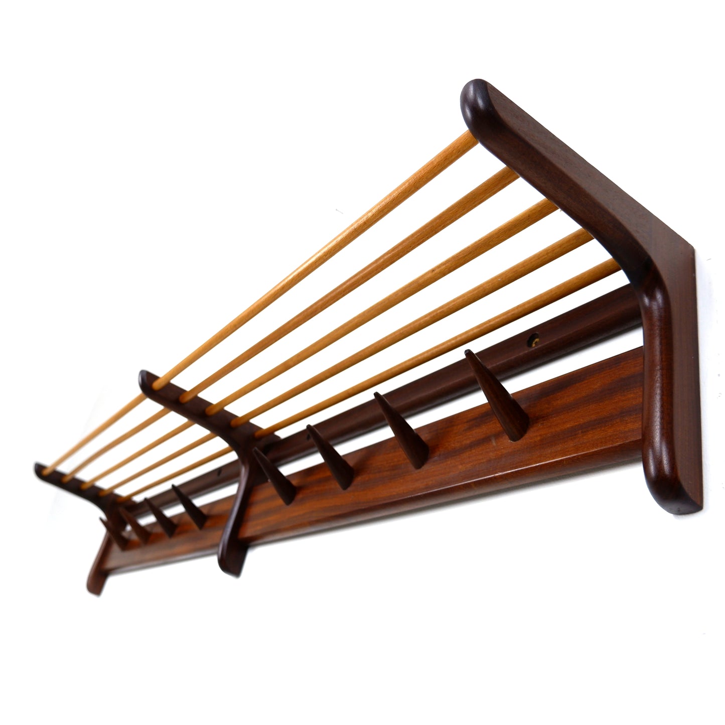 Mid Century Coat Rack by John Herbert for A.Younger Ltd in Teak - Wall Mounted