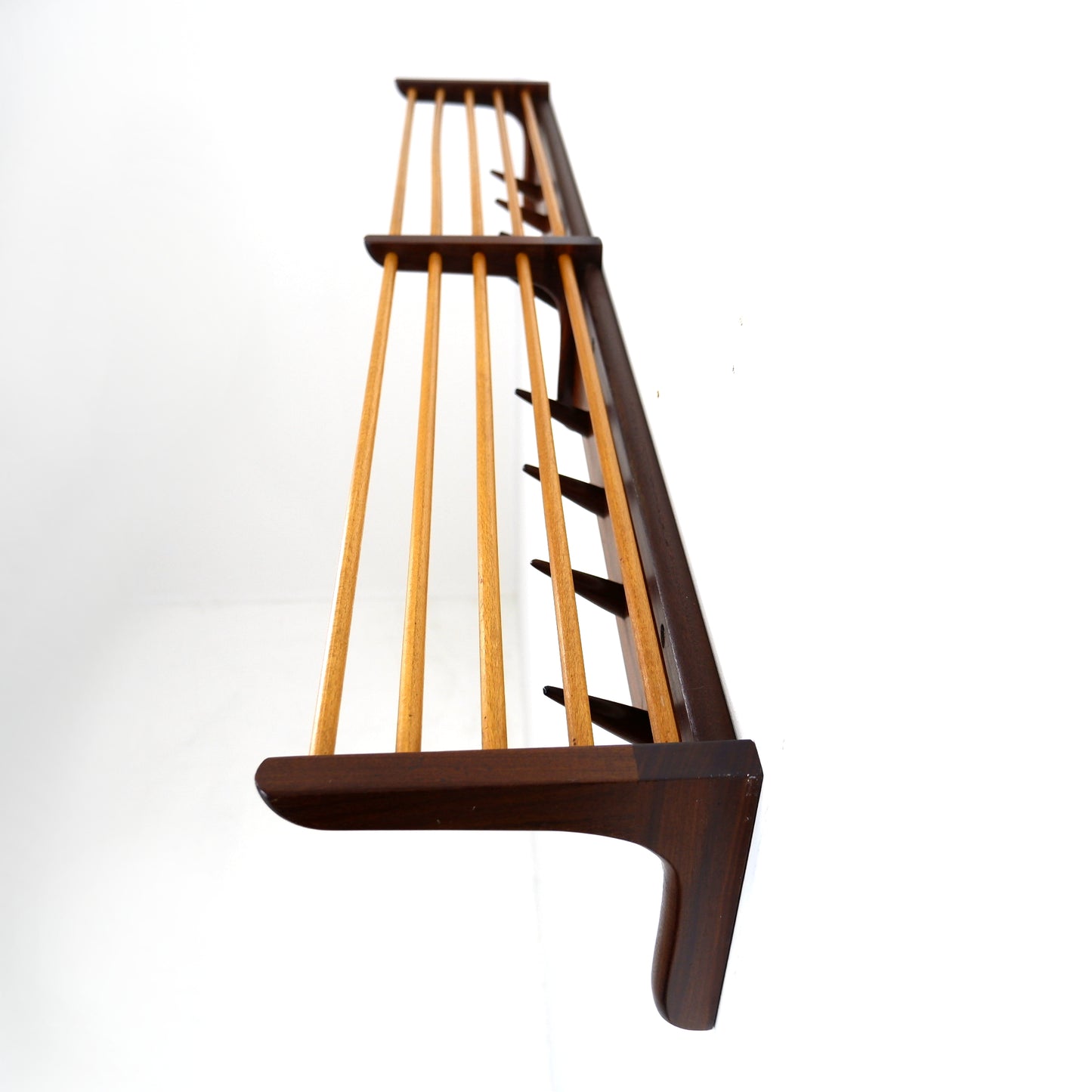 Mid Century Coat Rack by John Herbert for A.Younger Ltd in Teak - Wall Mounted