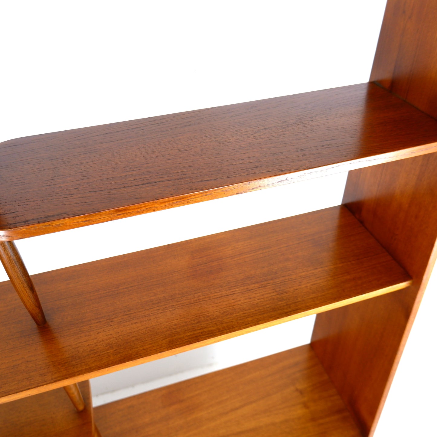 Mid Century Room Divider in Teak / Bookcase Shelving Unit with Cupboard