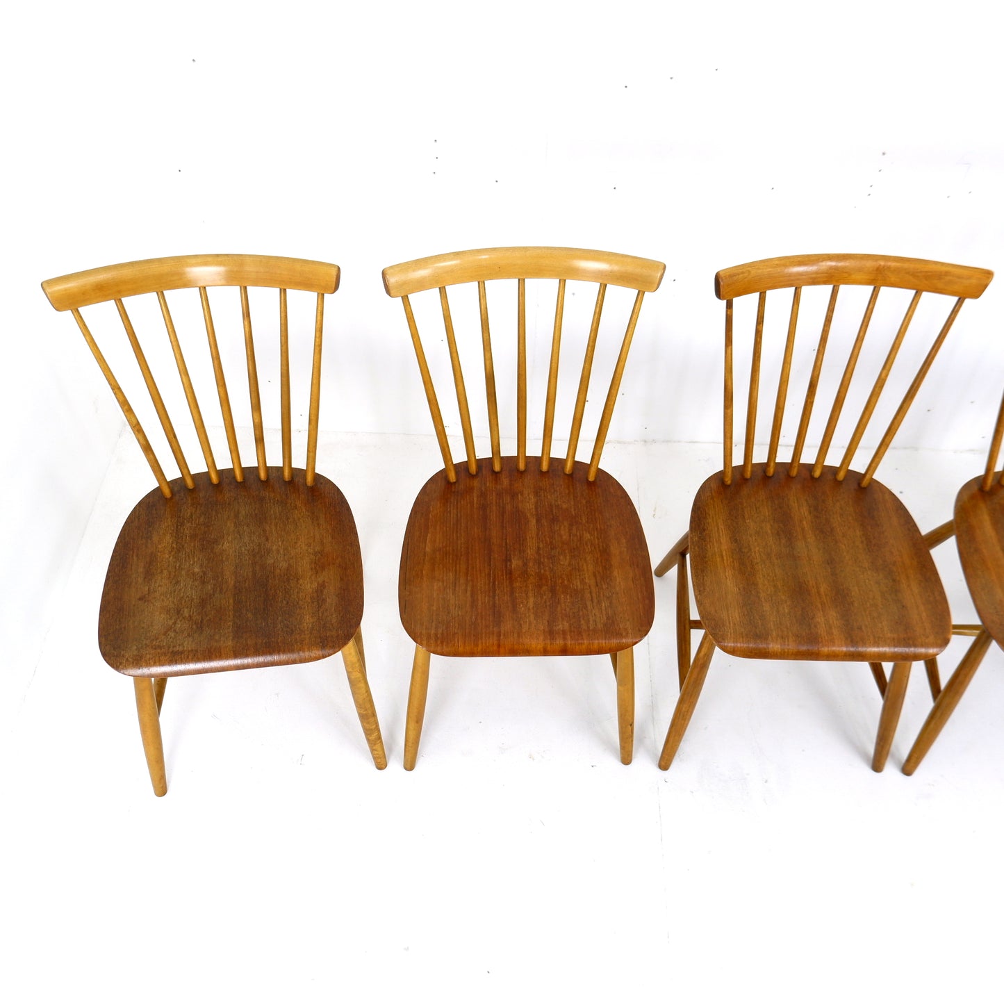 Mid Century Swedish Dining Chairs for Haga Fors Mobel by Sven Erik Fryklund - Set of 6 Mid Century