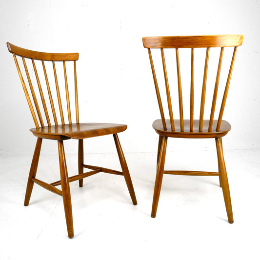 Mid Century Swedish Dining Chairs for Haga Fors Mobel by Sven Erik Fryklund - Set of 6 Mid Century
