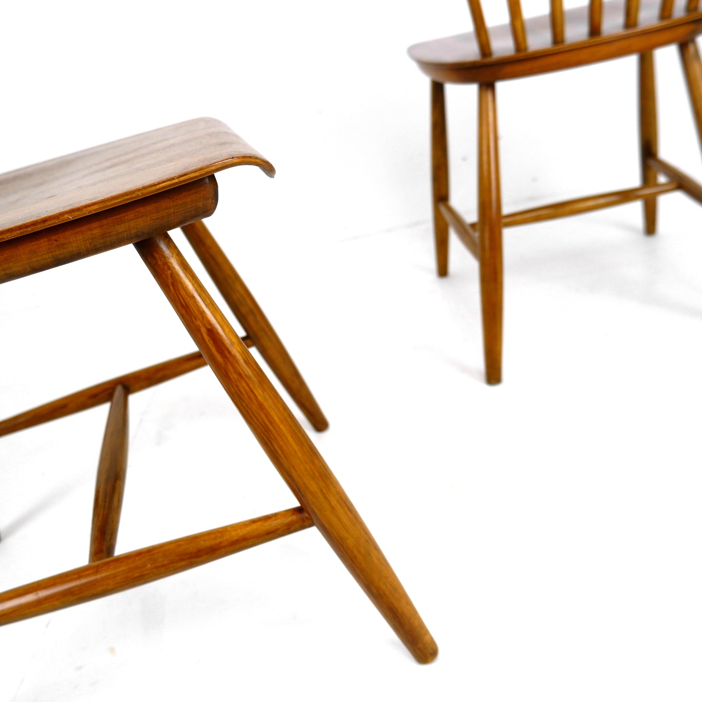 Mid Century Swedish Dining Chairs for Haga Fors Mobel by Sven Erik Fryklund - Set of 6 Mid Century