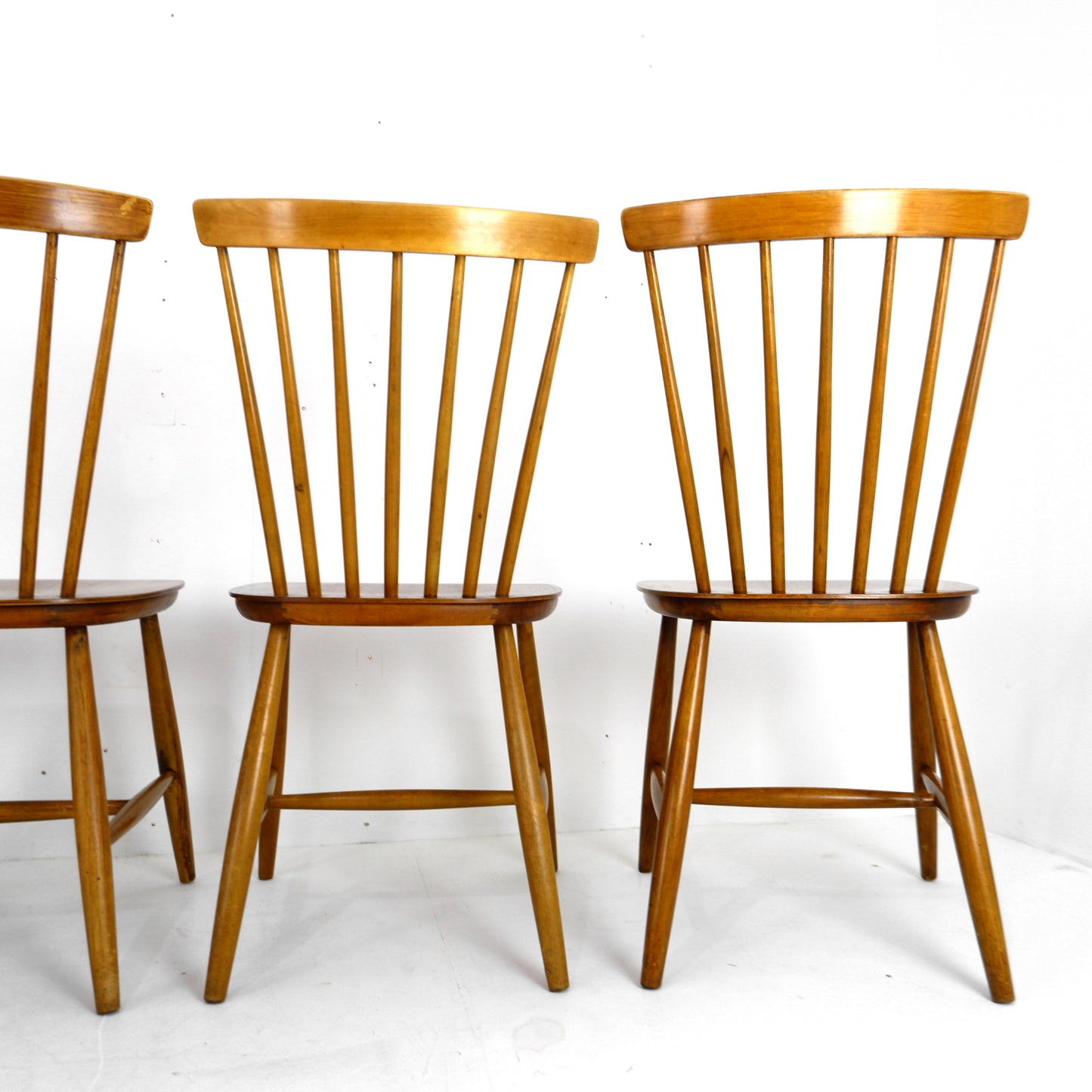 Mid Century Swedish Dining Chairs for Haga Fors Mobel by Sven Erik Fryklund - Set of 6 Mid Century