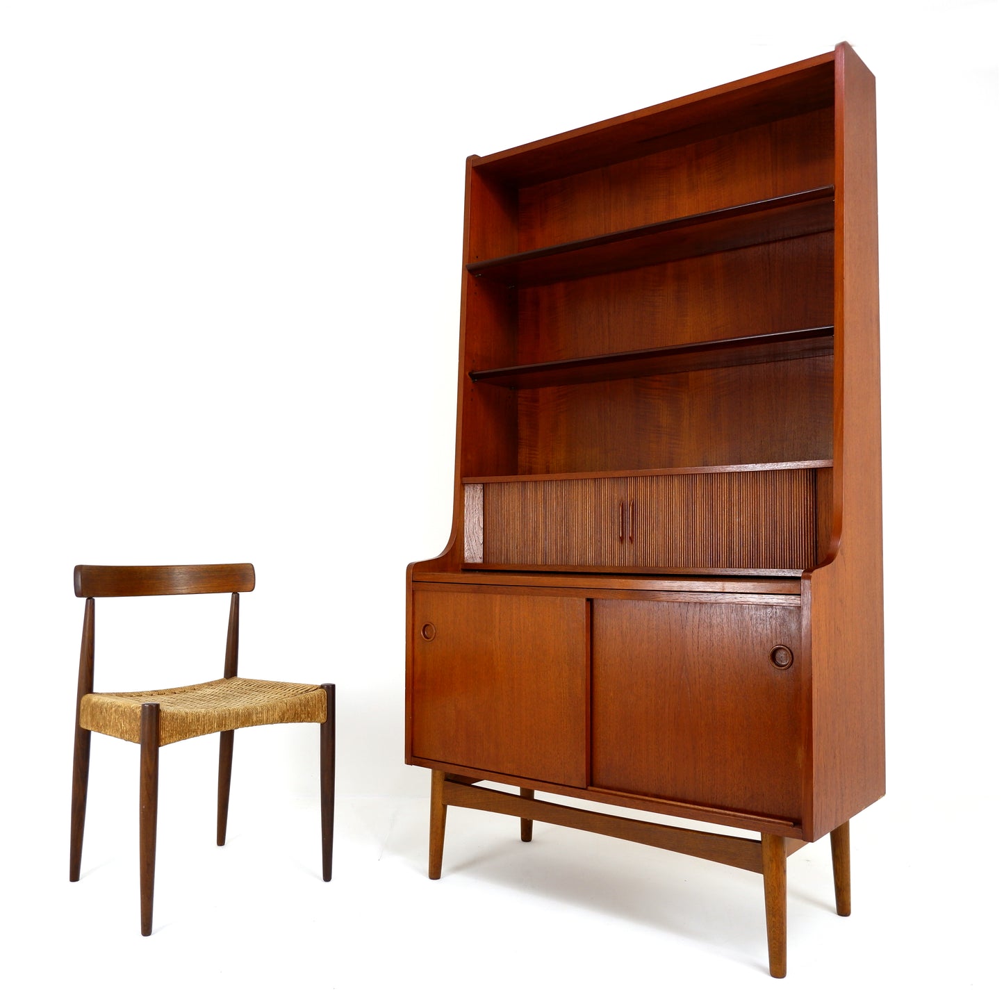 Danish Modern Børge Mogensen Bureau Desk / Bookcase in Teak - Mid Century