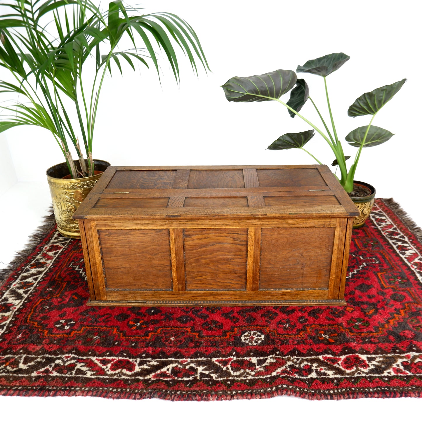 Antique Art Deco/Art Nouveau Oak Blanket Box or Storage Chest