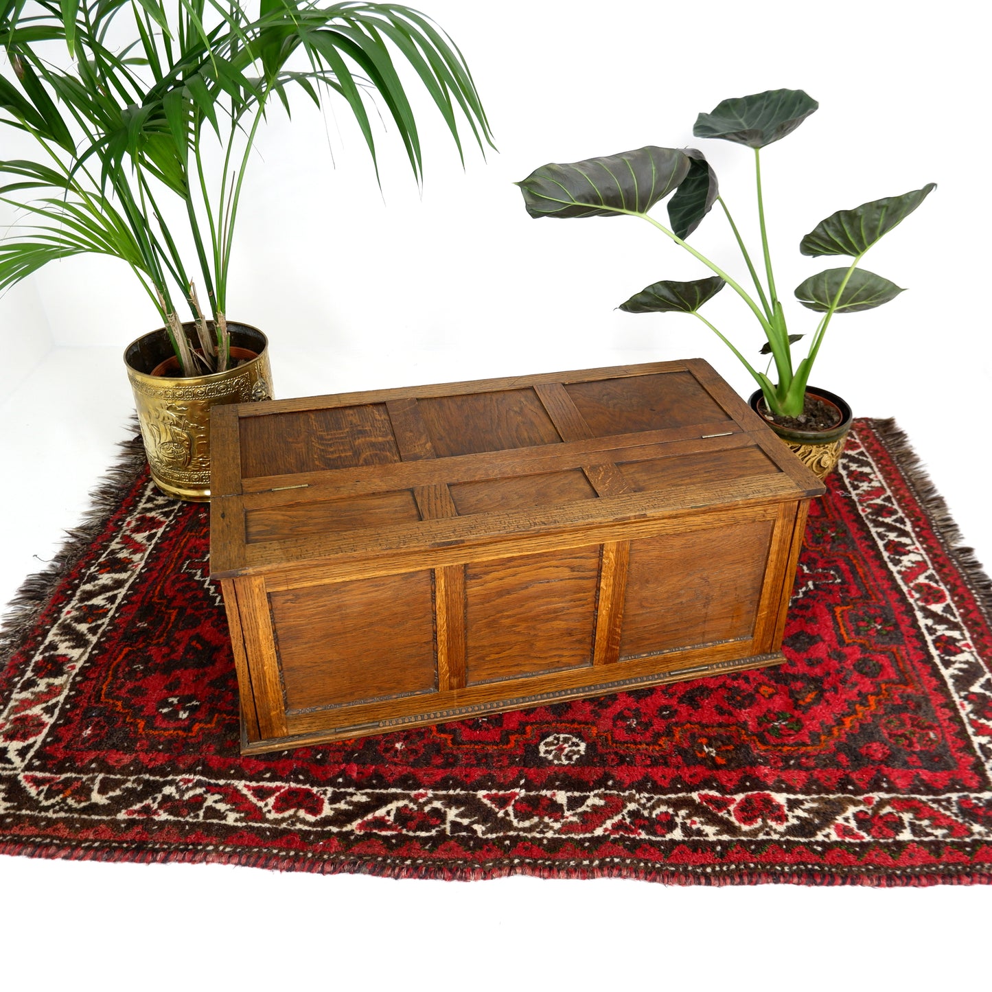 Antique Art Deco/Art Nouveau Oak Blanket Box or Storage Chest
