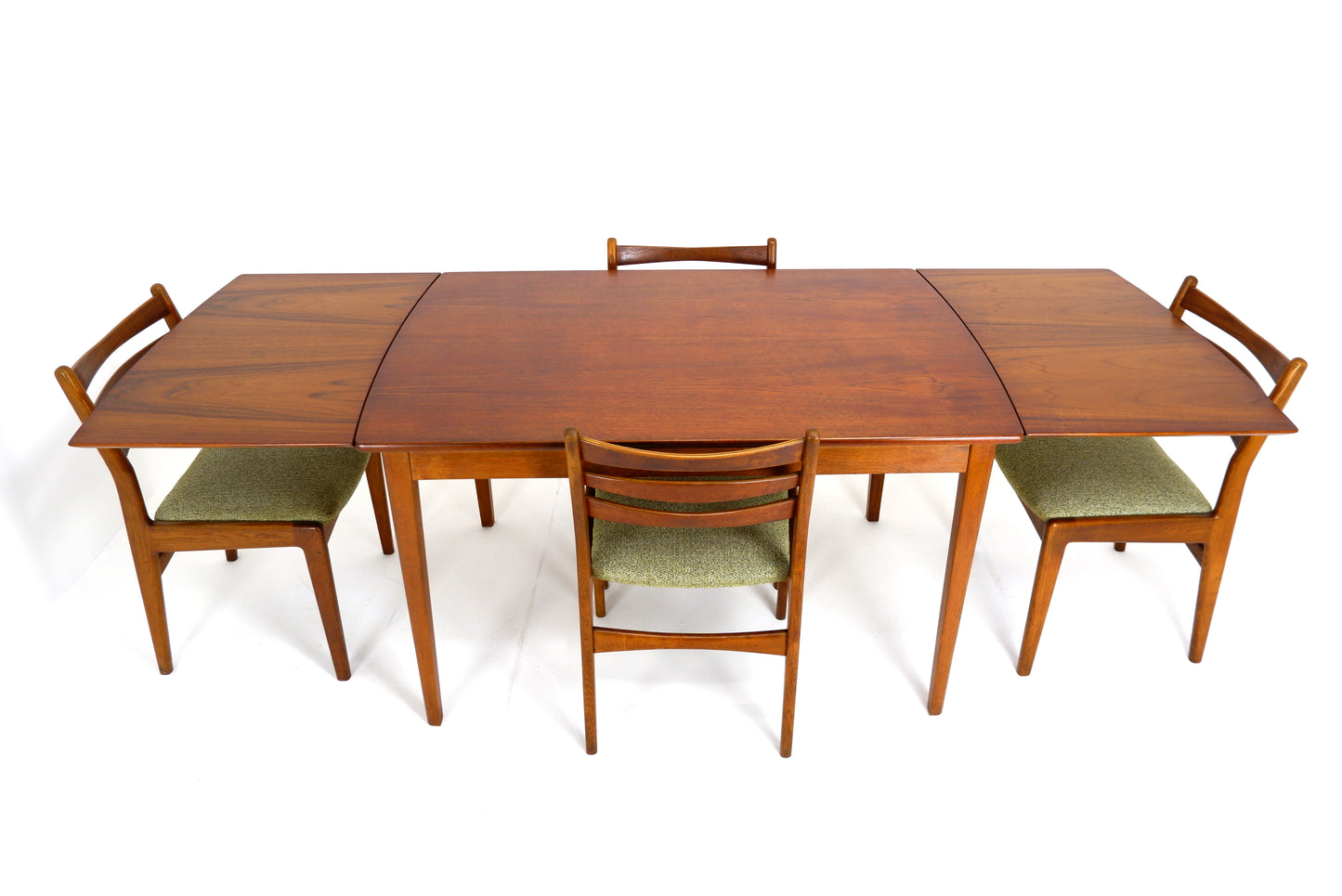 Danish Modern Dining Table and 4 Chairs by Slagelse Møbelvaerk in Teak - Mid Century Modern