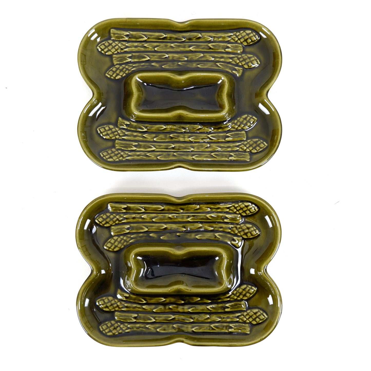 Pair of Vintage Asparagus Dishes by CASA PUPO - Mid Century Dining/Kitchen