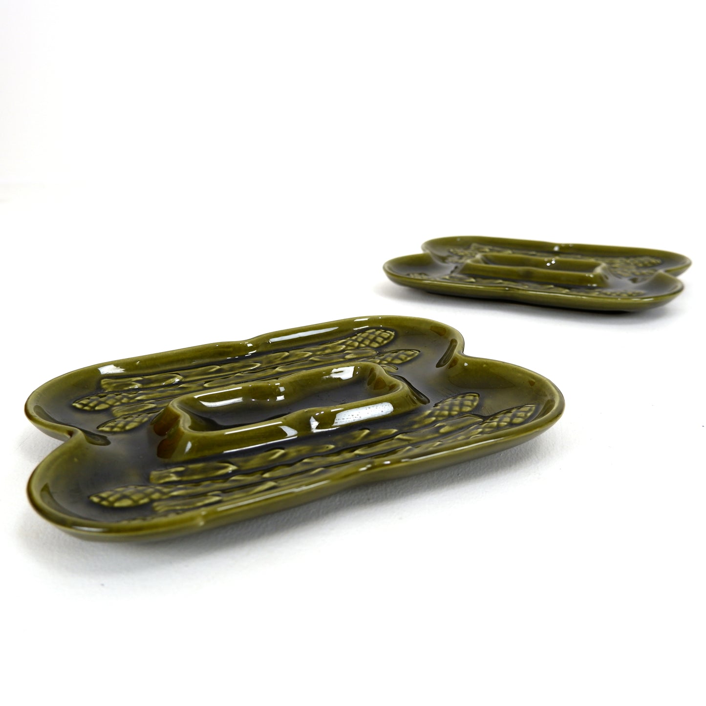 Pair of Vintage Asparagus Dishes by CASA PUPO - Mid Century Dining/Kitchen