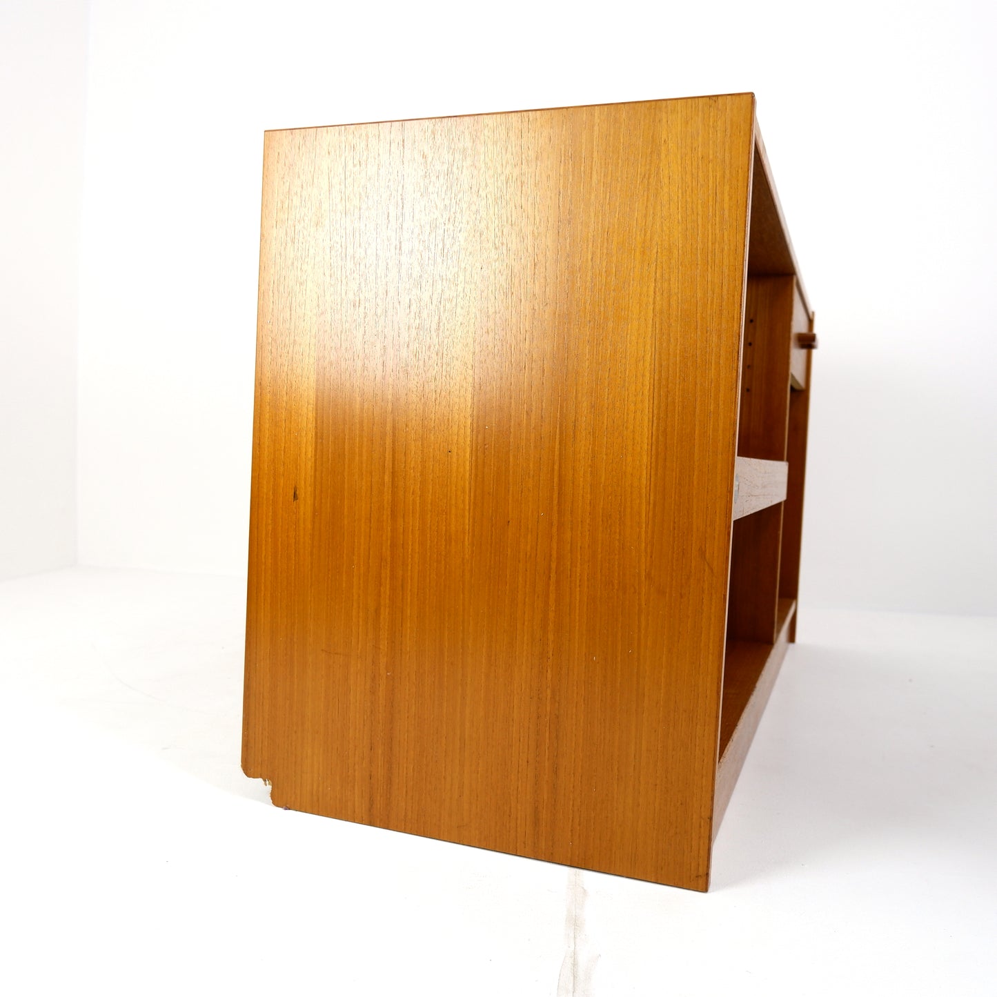DENKA Danish Media/TV Stand in Teak - Mid Century Modern -Record/Vinyl Storage