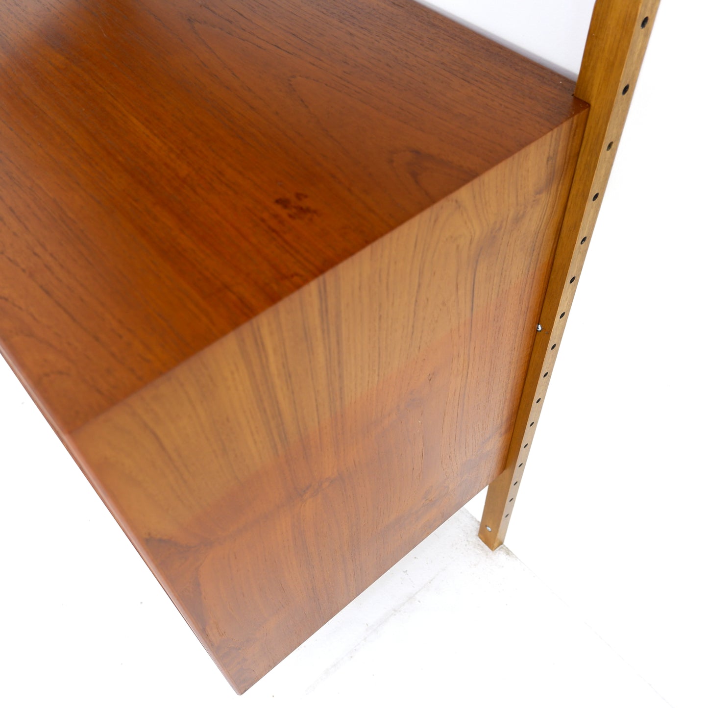 Danish Modern PS System Shelving Unit in Teak - Modular Desk and Cabinets with Bookcase Shelves