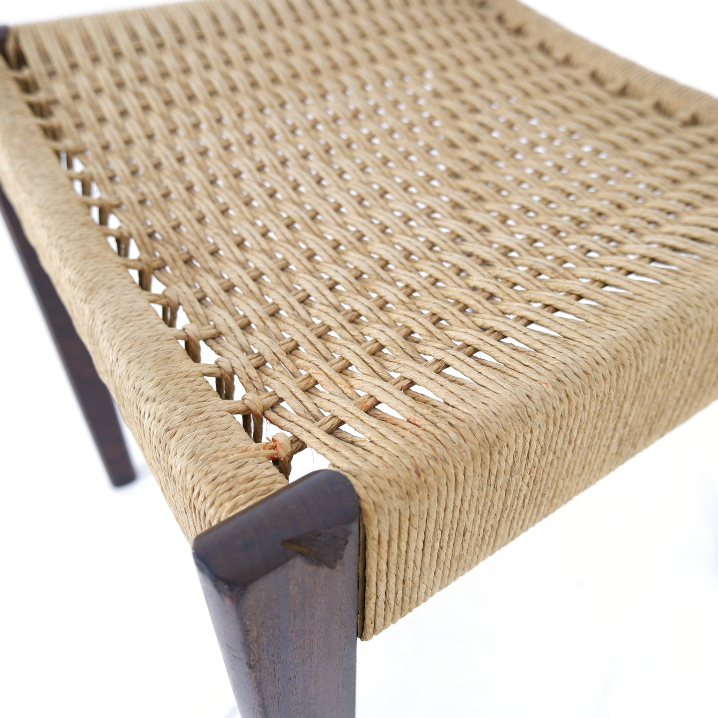 Danish Modern Papercord Dining Chairs by Arne Hovmand Olsen For Mogens Kold - Set of 4 -Mid Century