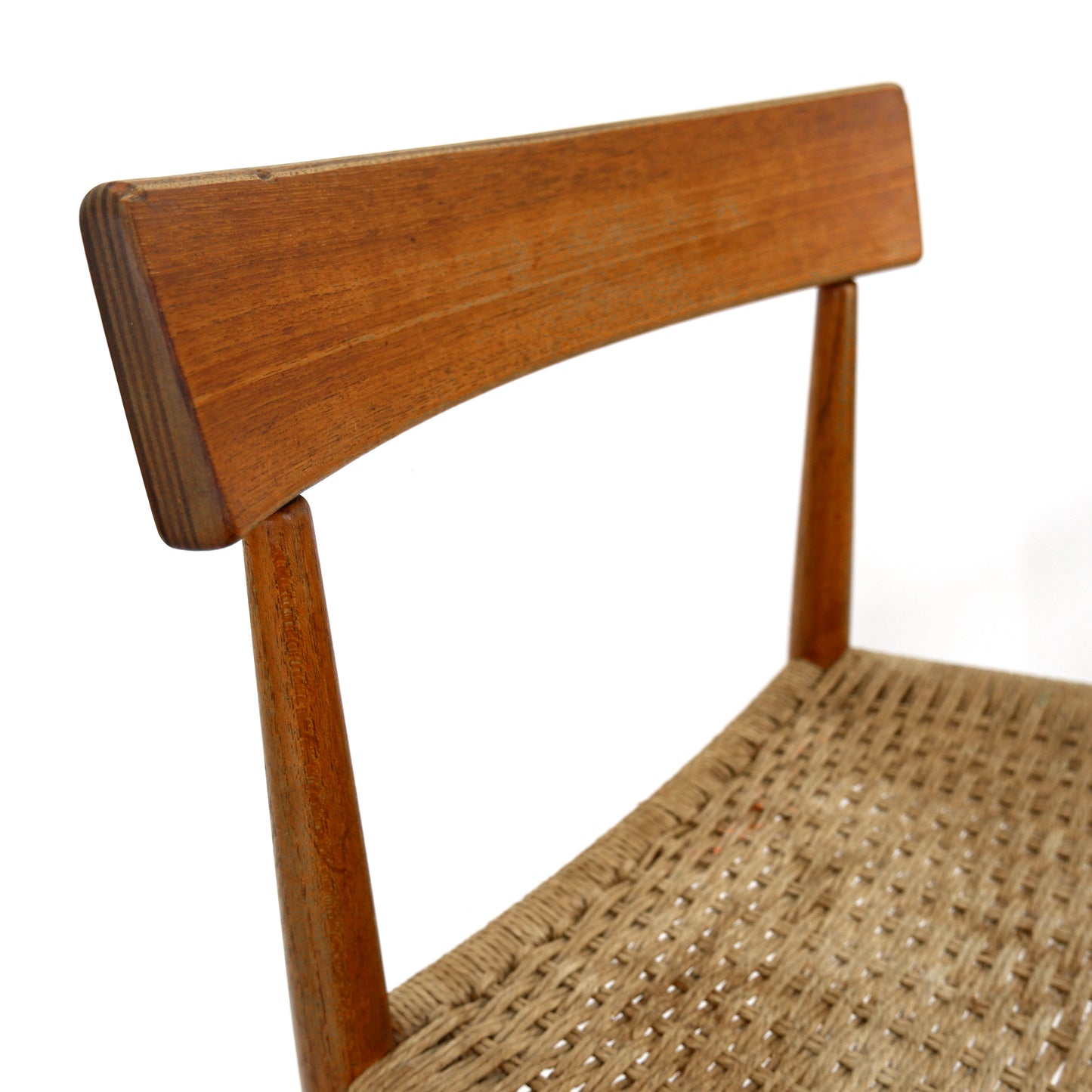 Danish Modern Papercord Dining Chairs by Arne Hovmand Olsen For Mogens Kold - Set of 4 -Mid Century