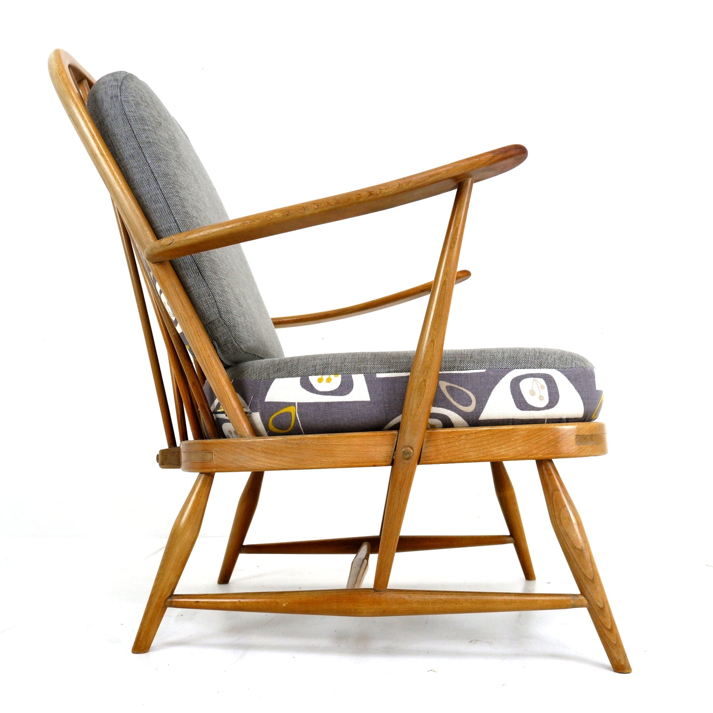 Mid Century ERCOL Armchair - Orla Kiely Fabric
