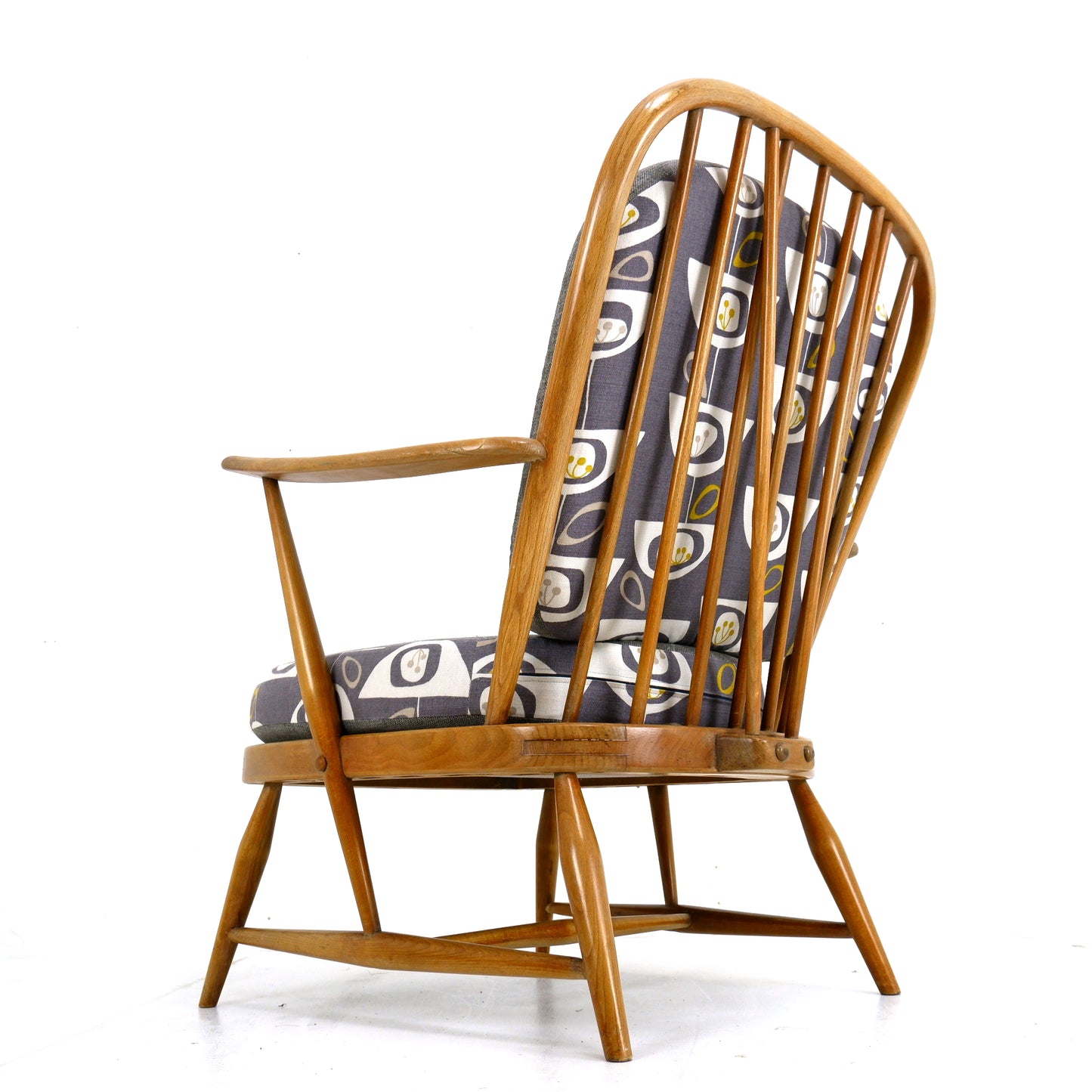 Mid Century ERCOL Armchair - Orla Kiely Fabric